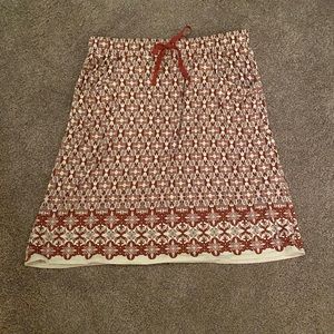 Max Studio Patterned Midi Skirt